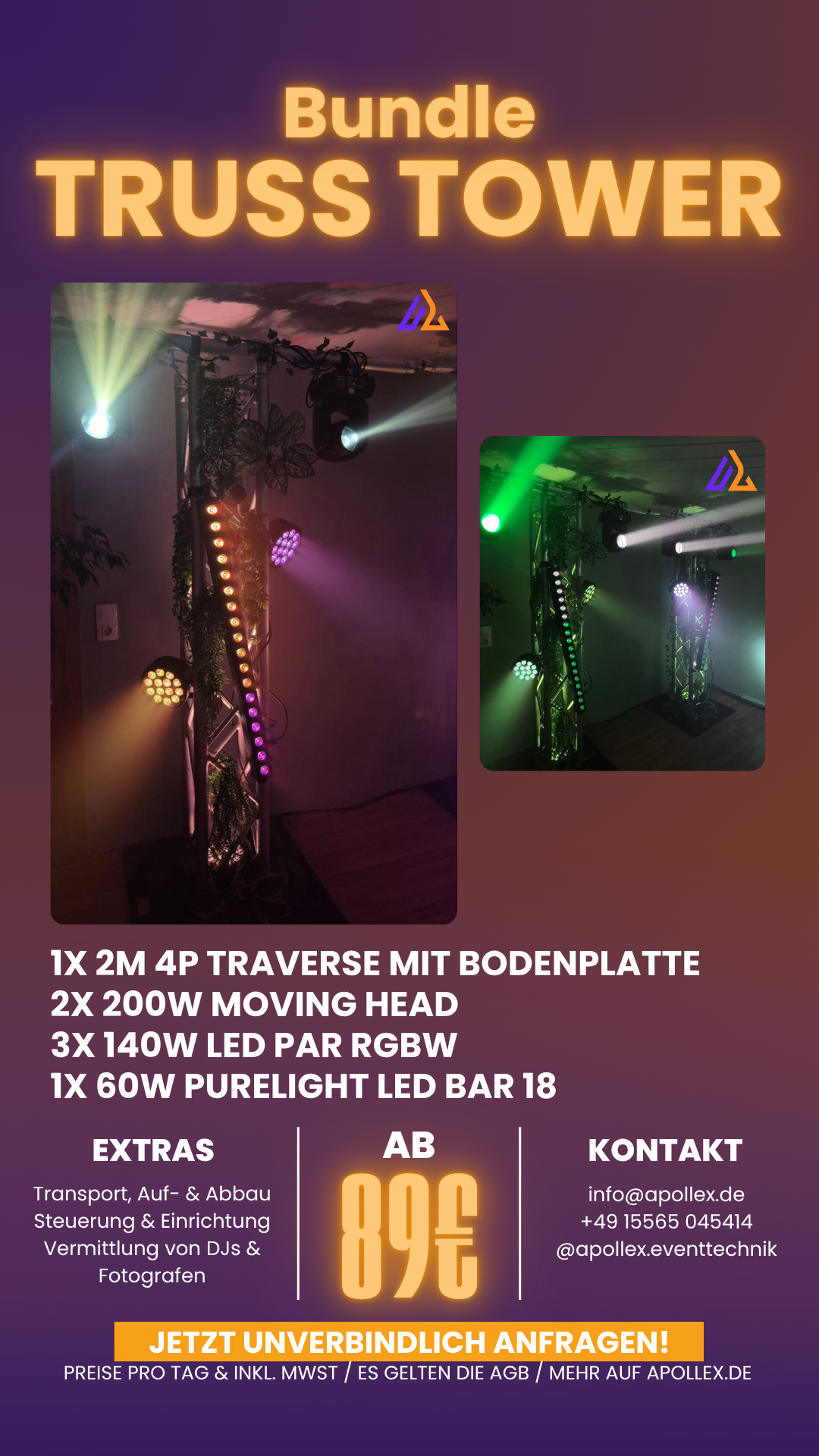 Lichttechnik Traversen Baden-Württemberg